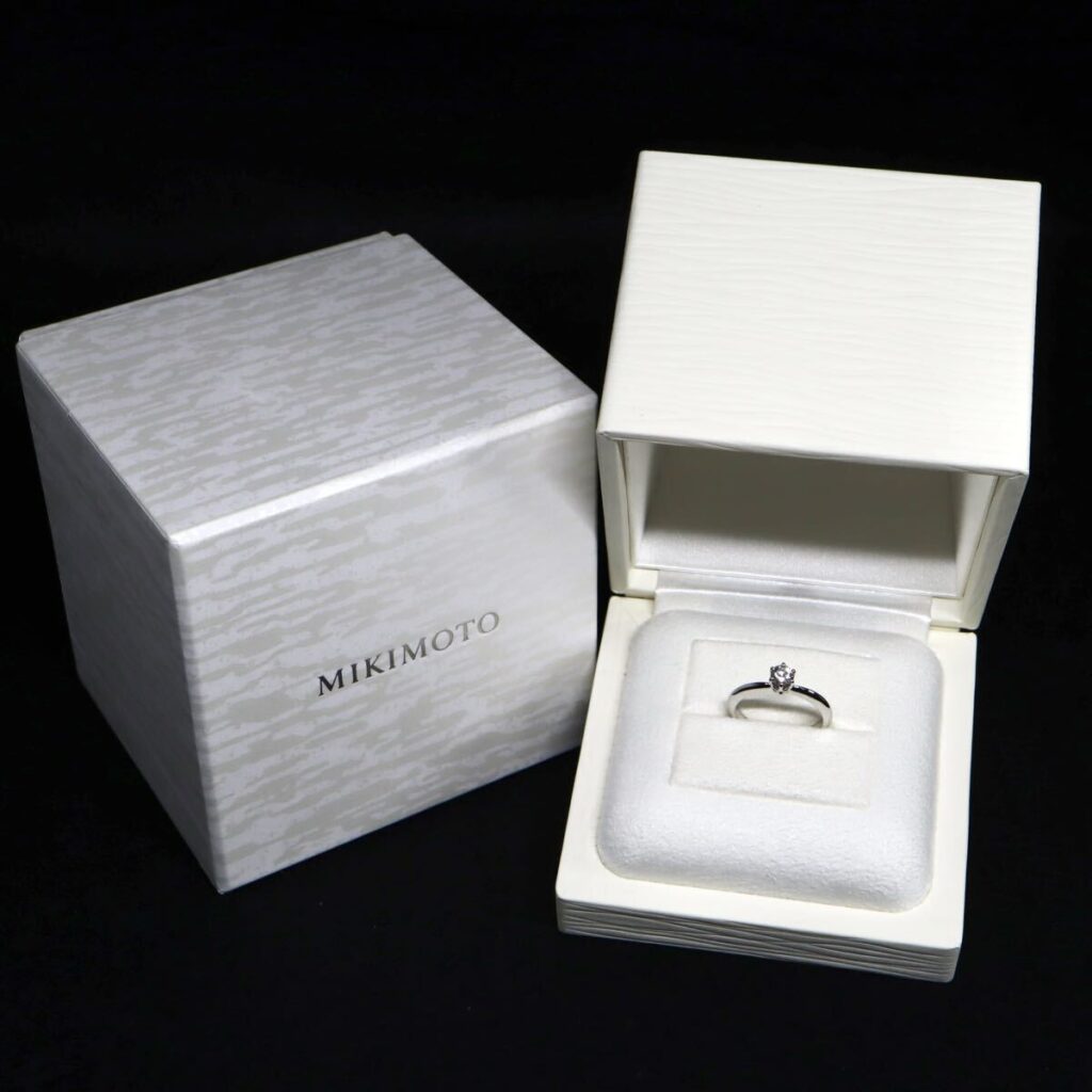 ミキモト ダイヤ リング ｜ダイヤモンド[ミキモト 天然ダイヤモンドリング 約8号]を買取しました。【真珠買取リパール】