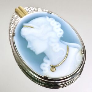 k14wg 相場 ｜ダイヤモンド[MIKIMOTO K18/K14WG/0.26ct 天然ダイヤモンド/ストーンカメオペンダントトップ]を買取しました。【真珠買取リパール】