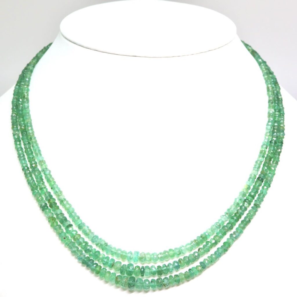 エメラルドネックレス ｜エメラルド[◆天然エメラルドネックレス◆J 約24.5g 約42.0cm emerald necklace jewelry]を買取しました。【真珠買取リパール】