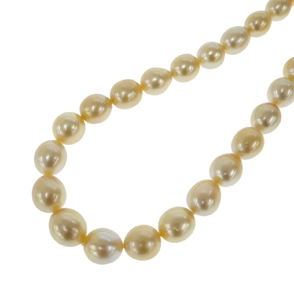 白蝶真珠 価値 ｜白蝶真珠[白蝶真珠 ネックレス 10.00-12.60mm SILVER]を買取しました。【真珠買取リパール】