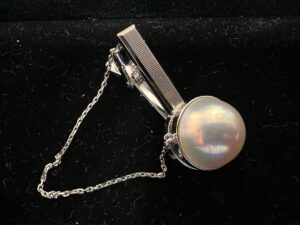 k14wg 買取 相場 ｜アコヤ真珠[TASAKI タサキ パール タイピン 田崎真珠 K14WG 刻印有り 総重量約14.6g]を買取しました。【真珠買取リパール】