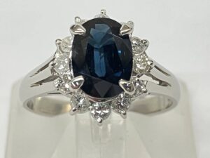 pt850 買取価格｜サファイア[Pt850 プラチナリング ブルーサファイア1.34ct／ダイヤモンド0.37ct]を買取しました。【真珠買取リパール】