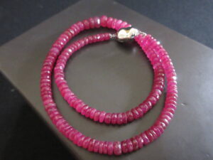 紅玉 宝石 言葉 ｜ルビー[SV925 刻印 紅玉/ルビー ボタンカットネックレス]を買取しました。【真珠買取リパール】