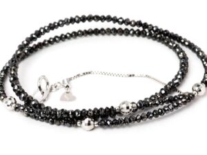 ブラックダイヤモンド 天然 値段 ｜ダイヤモンド[K18WG 天然ブラックダイヤモンド 20.00ct/6.2g ネックレス]を買取しました。【真珠買取リパール】