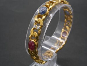 アウトドア ブレスレット 作り方 ｜サファイア[ルビー サファイア ブレスレット 長さ約18cm アクセサリー TIA]を買取しました。【真珠買取リパール】