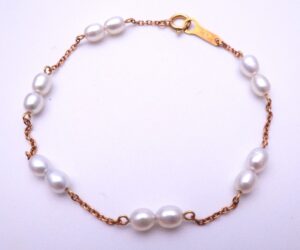 18金 ブレスレット 相場 ｜貴金属[TASAKI タサキ パールブレスレット K18刻印有]を買取しました。【真珠買取リパール】