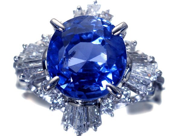 サファイア 買取相場｜サファイア[マダガスカル産 非加熱ブルーサファイア4.55ct＆ダイヤ0.71ct Pt900リング]を買取しました。【真珠買取リパール】
