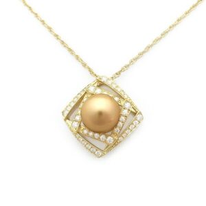 ゴールデンパール　ネックレス　金色　 希少　ゴールドパール　ゴールデン　パール 楽天市場】☆新春初売り半額☆K18YG ゴールド パール ネックレス 大粒