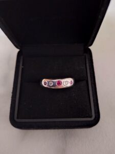 pt850 買取価格｜ルビー[Pt850 ルビー・ダイヤモンドリング 18号]を買取しました。【真珠買取リパール】