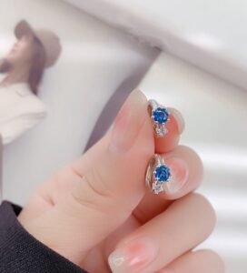 トパーズ ピアス ete ｜サファイヤ[ブルートパーズ サファイア ダブルダイヤ フープピアス]を買取しました。【真珠買取リパール】