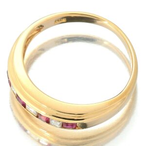 イエローダイヤモンド 1カラット 価格 ｜ダイヤモンド[ルビー 0.21ct ダイヤモンド イエローゴールド K18YG リング 指輪 7号]を買取しました。【真珠買取リパール】