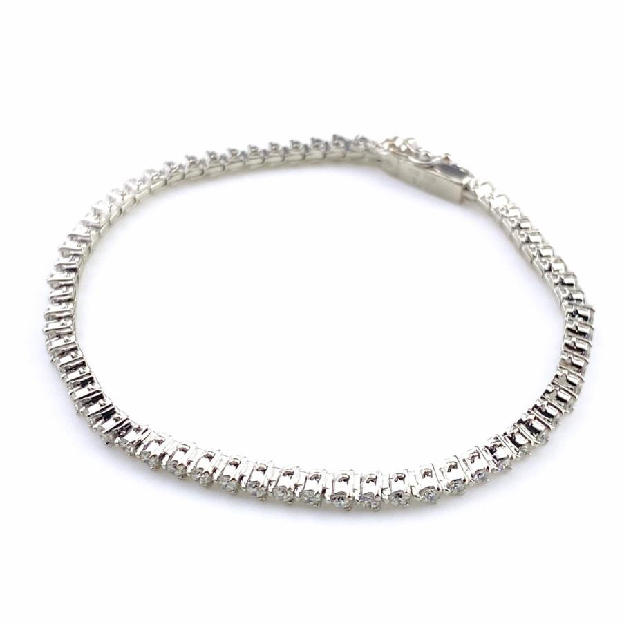 テニスブレスレット ダイヤ ｜ダイヤモンド[TASAKI テニスブレスレット メレダイヤ K18WG]を買取しました。【真珠買取リパール】