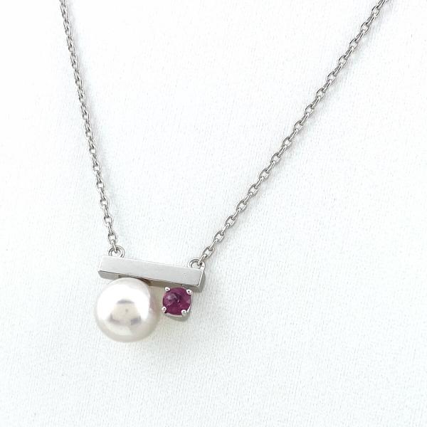 レッドベリル 買取 ｜貴金属[TASAKI プチバランスクラス ネックレス レッドベリル パール]を買取しました。【真珠買取リパール】