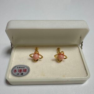 本珊瑚 買取 ｜真珠ピアス・イヤリング[本珊瑚 ピンク花形イヤリング ケース付き]を買取しました。【真珠買取リパール】