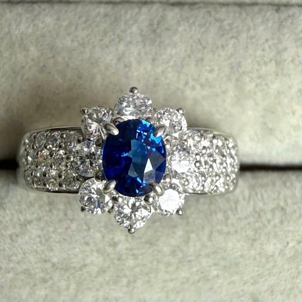 プラチナ900 相場 推移 ｜サファイア[プラチナ サファイア ダイヤモンド リング 12号]を買取しました。【真珠買取リパール】