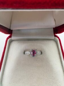 ホワイトゴールド 買取価格 ｜ルビー[ルビー　k14 リング　ホワイトゴールド　指輪　14金]を買取しました。【真珠買取リパール】