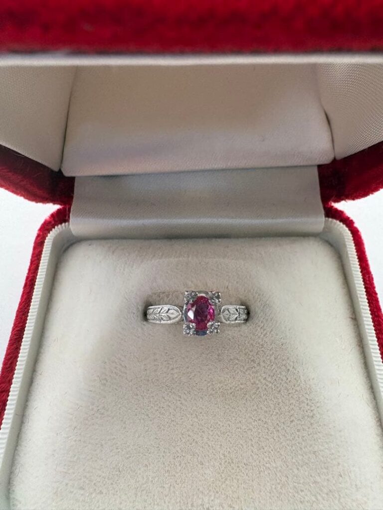 ホワイトゴールド 買取価格 ｜ルビー[ルビー　k14 リング　ホワイトゴールド　指輪　14金]を買取しました。【真珠買取リパール】