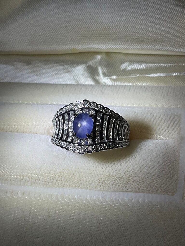 スターサファイア 値段｜サファイア[pt900スターサファイアダイヤモンドリング]を買取しました。【真珠買取リパール】