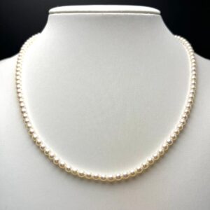 金 刻印なし ｜アコヤ真珠[タサキ 淡水真珠 ネックレス ベビーパール 3.5-3.7mm K18を買取しました。【真珠買取リパール】