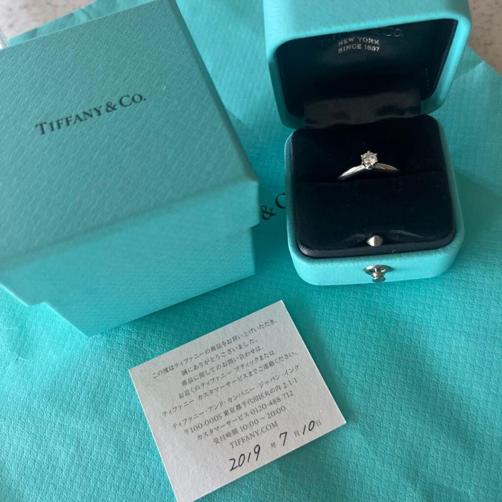 ティファニー 婚約指輪 ありえない ｜ダイヤモンド[Tiffany ダイヤモンドプラチナリング]を買取しました。【真珠買取リパール】