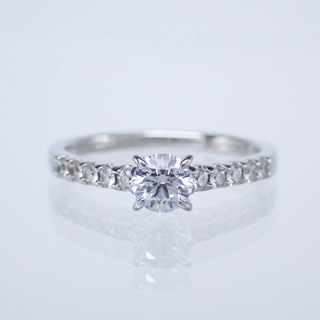 色石 買取 ｜ダイヤモンド[鑑定書付き ミキモト ダイヤ0.26ct Pt950 プラチナリング　3EX]を買取しました。【真珠買取リパール】