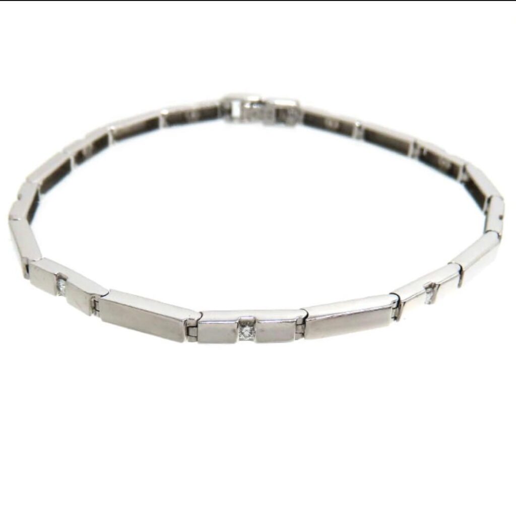 ダイヤモンド ブレスレット ｜ダイヤモンド[TASAKI タサキ ダイヤ ブレスレット K18WG 750 ホワイトゴールド]を買取しました。【真珠買取リパール】
