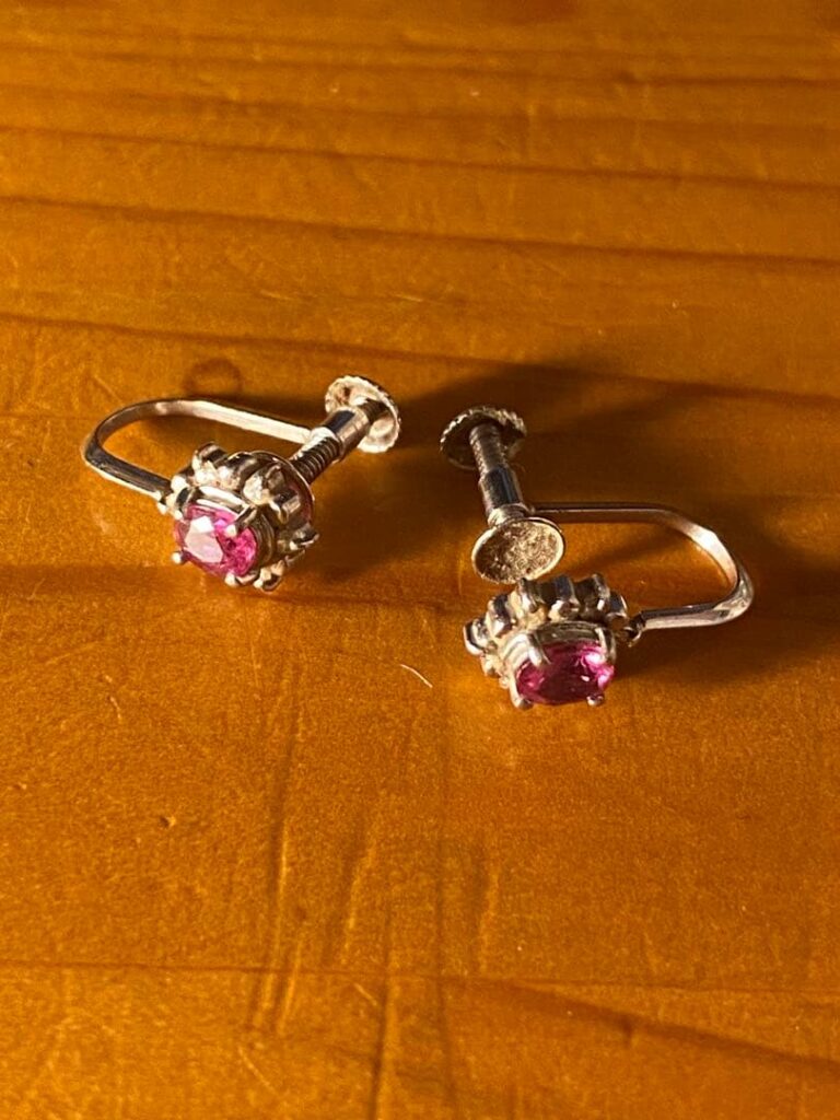 プラチナ ピアス 買取 ｜ルビー[ルビー イヤリング pt900 プラチナ900]を買取しました。【真珠買取リパール】