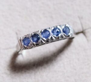 ブランド 貴金属 ジュエリー 刻印 一覧 ｜サファイア[pt850 ブルーサファイア リング]を買取しました。【真珠買取リパール】