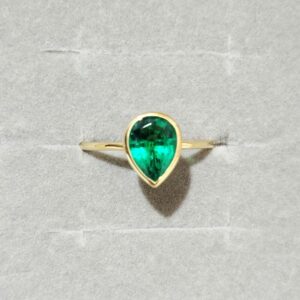 エメラルド 高い 理由 ｜エメラルド[京セラ 18金YGクレサンベールエメラルドリング]を買取しました。【真珠買取リパール】