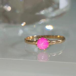 スタールビー リング ｜ルビー[4℃　K18 YG　リンデン スタールビー　スターサファイア　レア　リング　8号]を買取しました。【真珠買取リパール】