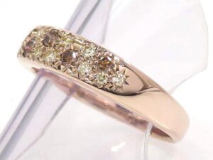 ブラウン ダイヤ 買取 価格 ｜ダイヤモンド[TASAKI タサキ 750 ダイヤモンド0.26ct リング]を買取しました。【真珠買取リパール】