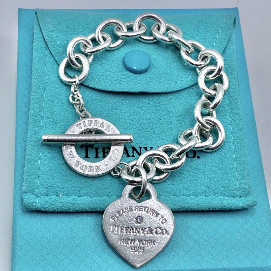 ブラックダイヤモンド 買取価格 ｜ダイヤモンド[ティファニー リターントゥ ハートタグ ブレスレット トグル ダイヤ付]を買取しました。【真珠買取リパール】