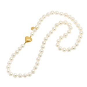 22k 買取 ｜アコヤ真珠[タサキ TASAKI MHT マイ・ラブ アコヤ真珠 6.3-5.9mm ネックレス 41cm K22 YG]を買取しました。【真珠買取リパール】