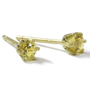 イエローダイヤモンド ピアス ティファニー ｜サファイア[K18YG イエローゴールド ピアス サファイア 0.13/0.13ct ダイヤ 0.20/0.20ct 花 フラワー ラウンド 取り巻き]を買取しました。【真珠買取リパール】