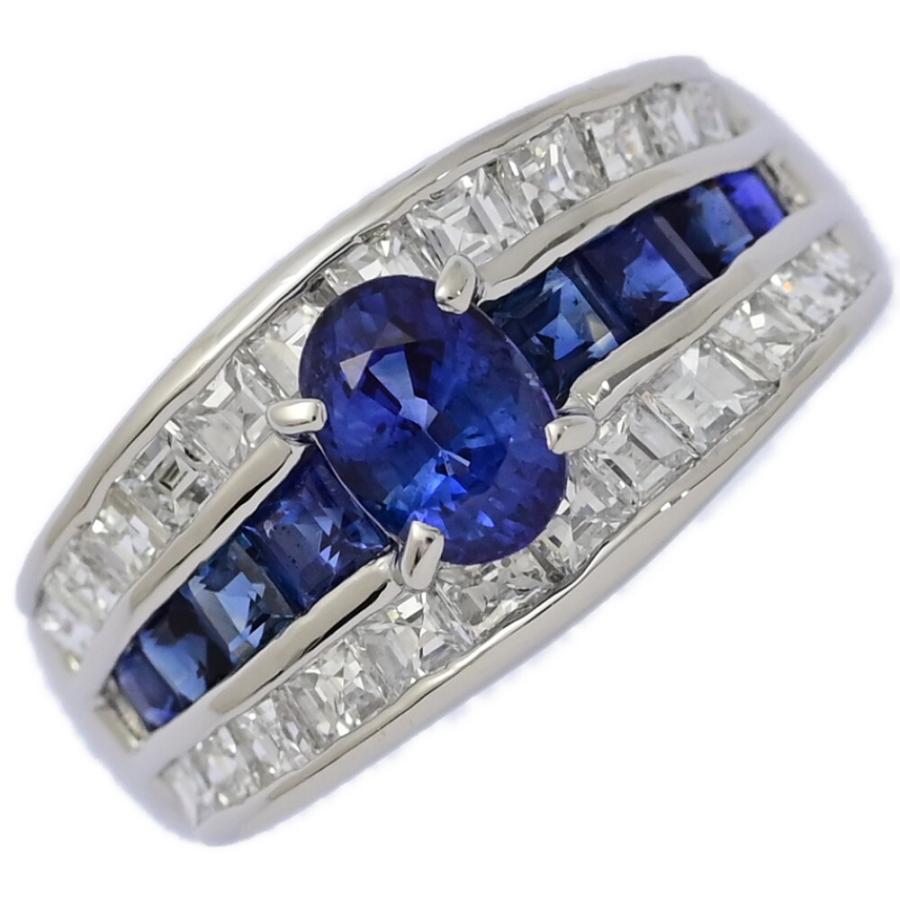 ダイヤモンド 2カラット 買取価格 ｜サファイア[SA0.96ct/0.85ct/D1.15ct サファイア&ダイヤモンドリング Pt900]を買取しました。【真珠買取リパール】