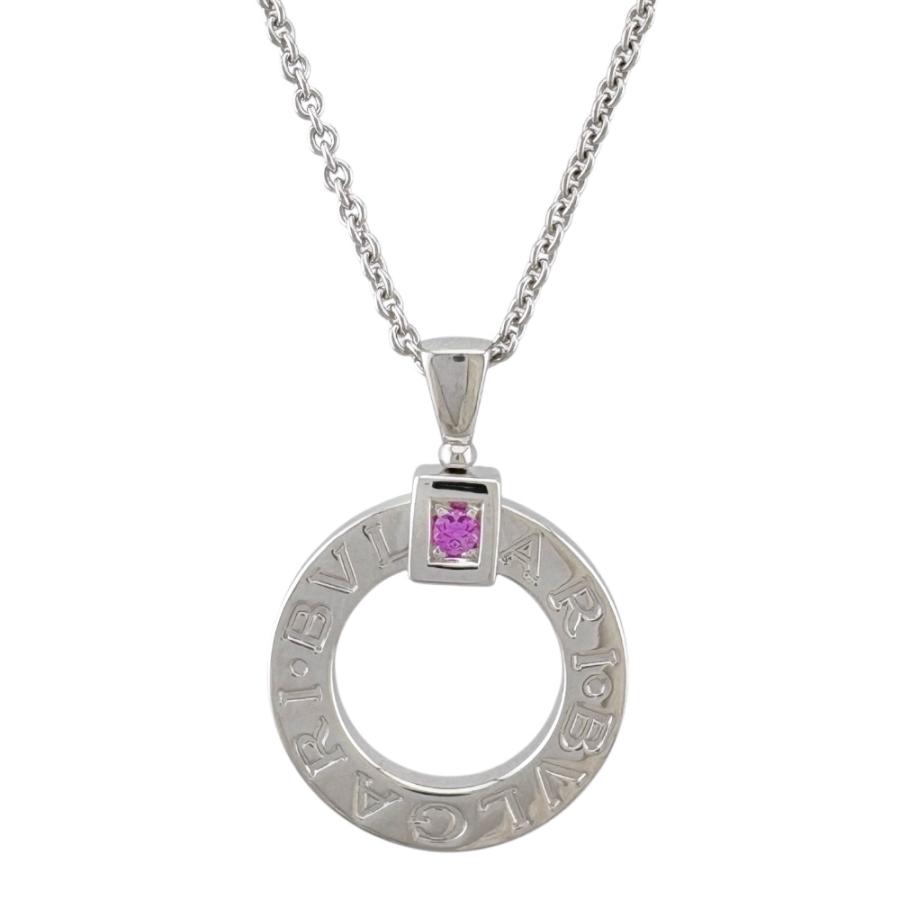 ブルガリ ピンク サファイア 廃盤 ｜サファイヤ[ブルガリ ネックレス K18WG ピンクサファイア]を買取しました。【真珠買取リパール】