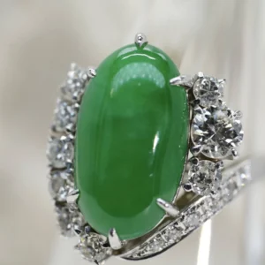 翡翠 買取 ｜ダイヤモンド[MIKIMOTO ミキモト 翡翠リング ダイヤモンド]を買取しました。【真珠買取リパール】