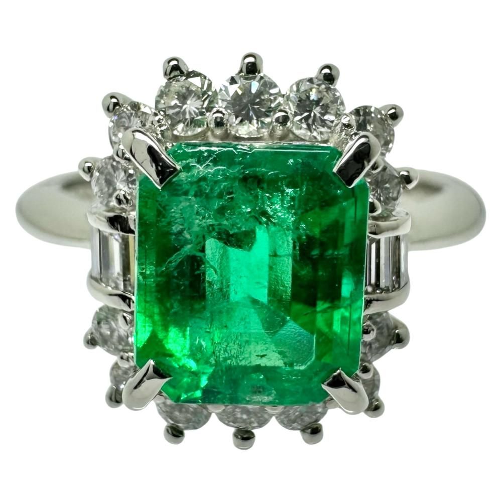 エメラルド1カラット 値段 ｜エメラルド[11.5号 エメラルド 1.35ct ダイヤモンド 計0.43ct リング・指輪 Pt900プラチナ 5.9g レディース]を買取しました。【真珠買取リパール】
