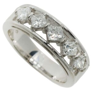 ダイヤ 一文字 リング ｜ダイヤモンド[一文字 リング 指輪 プラチナ Pt900 メレダイヤモンド 0.73ct 10号]を買取しました。【真珠買取リパール】