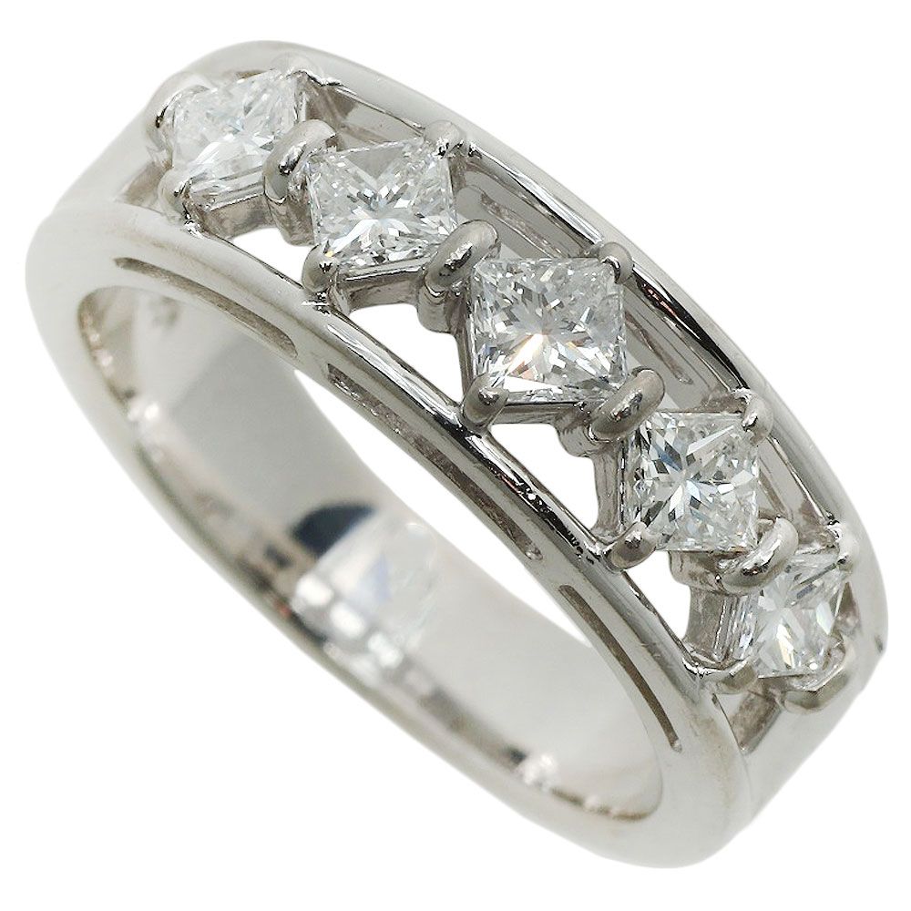 ダイヤ 一文字 リング ｜ダイヤモンド[一文字 リング 指輪 プラチナ Pt900 メレダイヤモンド 0.73ct 10号]を買取しました。【真珠買取リパール】