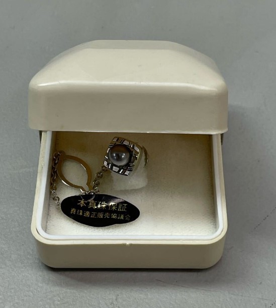 ネクタイピン 黒蝶真珠 買取 ｜ブラックパール タイピン 4.4g