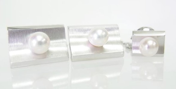 カフス 花珠真珠 買取 ｜パール タイピン カフスセット