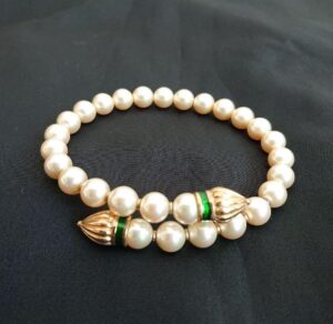 ブレスレット マジョリカパール 買取 ｜蕾モチーフ パールブレスレット