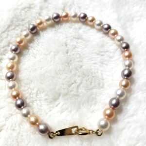 ブレスレット アコヤ真珠 買取 ｜タサキ マルチカラー パールブレスレット