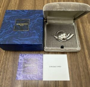ブローチ アコヤ真珠 買取 ｜ミキモト パールブローチ