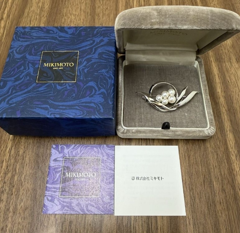 ブローチ アコヤ真珠 買取 ｜ミキモト パールブローチ