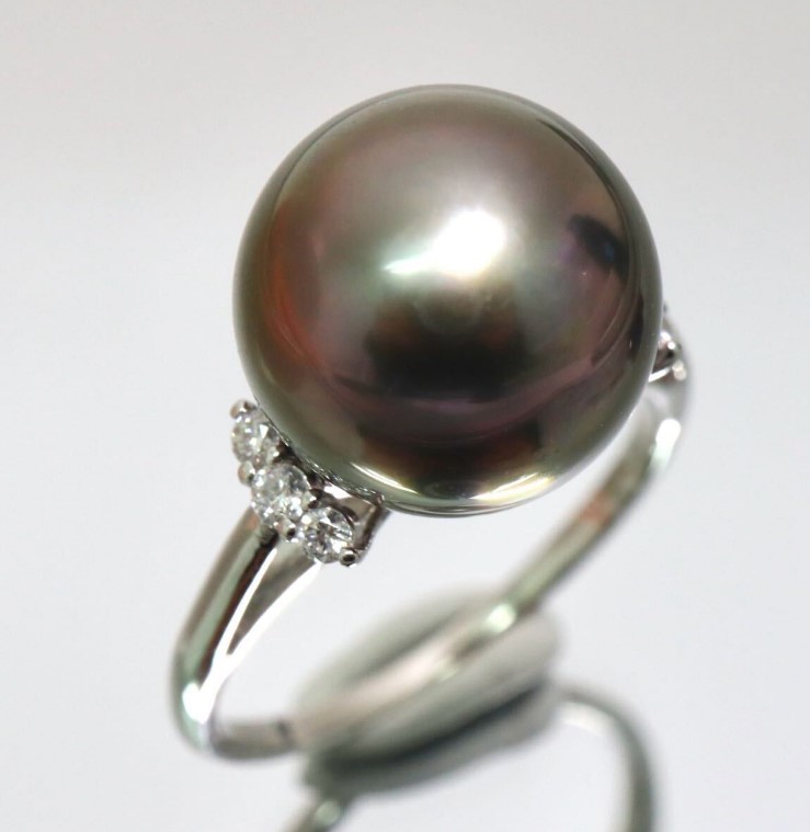 指輪 黒蝶真珠 買取 ｜パールリング 約4.4g