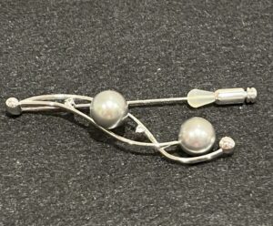 ブローチ 黒蝶真珠 買取 ｜タヒチ パールピンブローチ