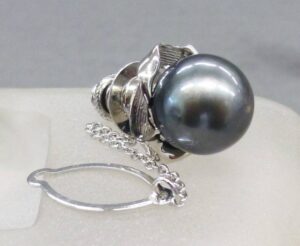 ネクタイピン 黒蝶真珠 買取 ｜パールネクタイピン 6.19g