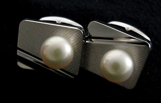 カフス 白蝶真珠 買取 ｜パールカフス 約12.8g